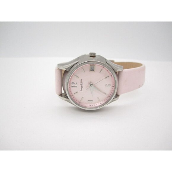 Women Kenneth Cole New York Quartz WR Analog 34mm Dial Causal  Pink Watch (F844) - Picture 6 of 9